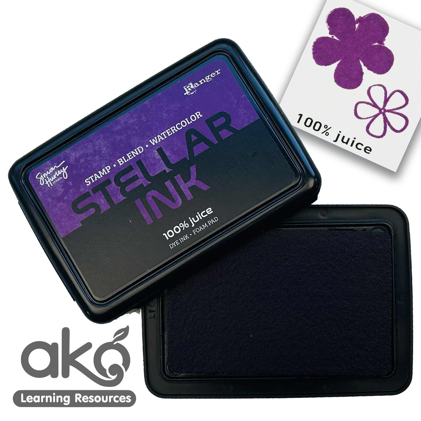Ranger Stellar Ink - 100% Juice Purple Ink Pad