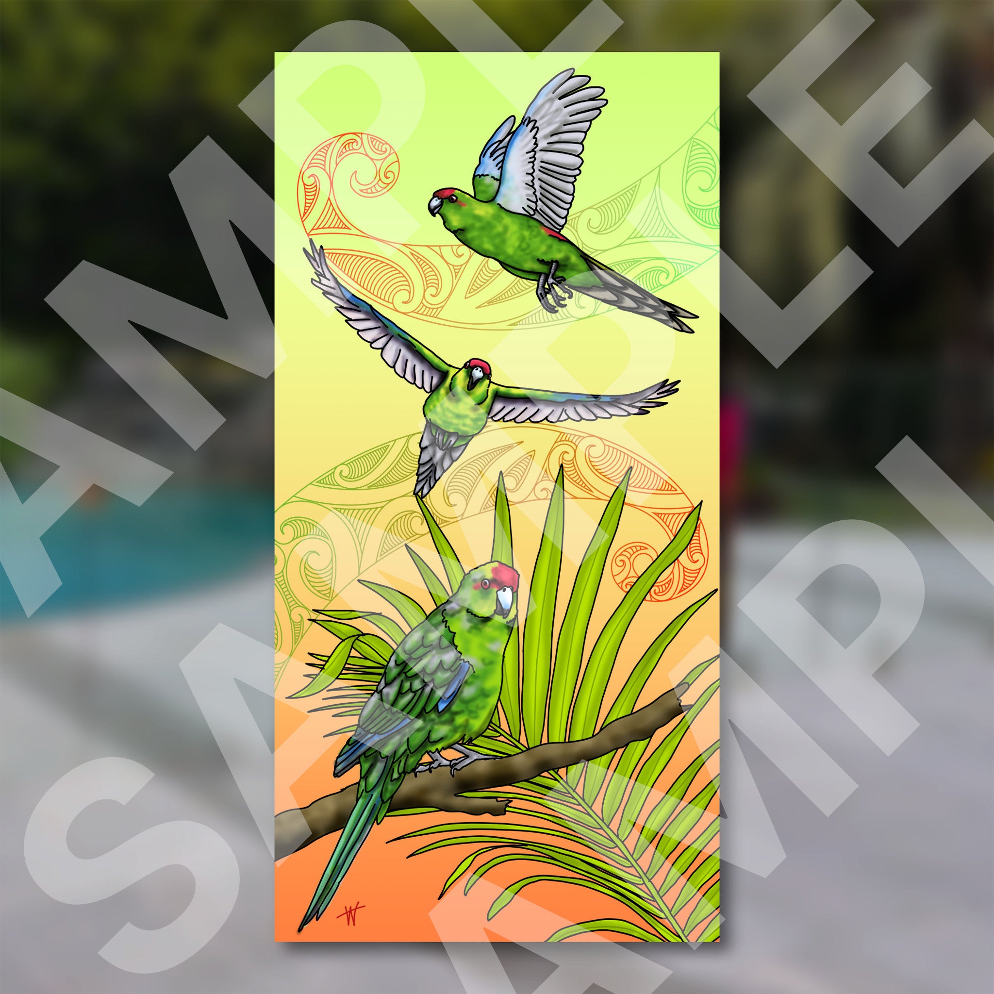 Kakariki Outdoor Wall Panel