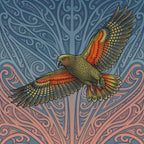 Kea in Mountains Outdoor Art Panel