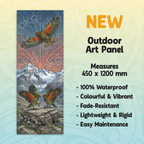 Kea in Mountains Outdoor Art Panel