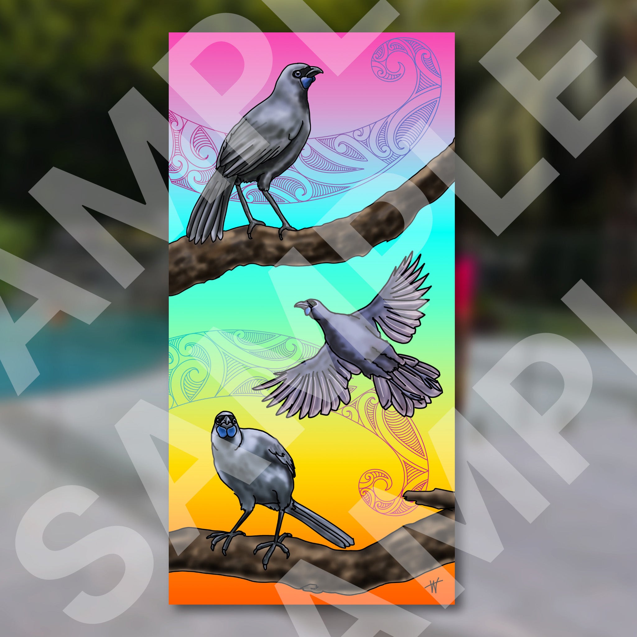 Kokako Outdoor Wall Panel