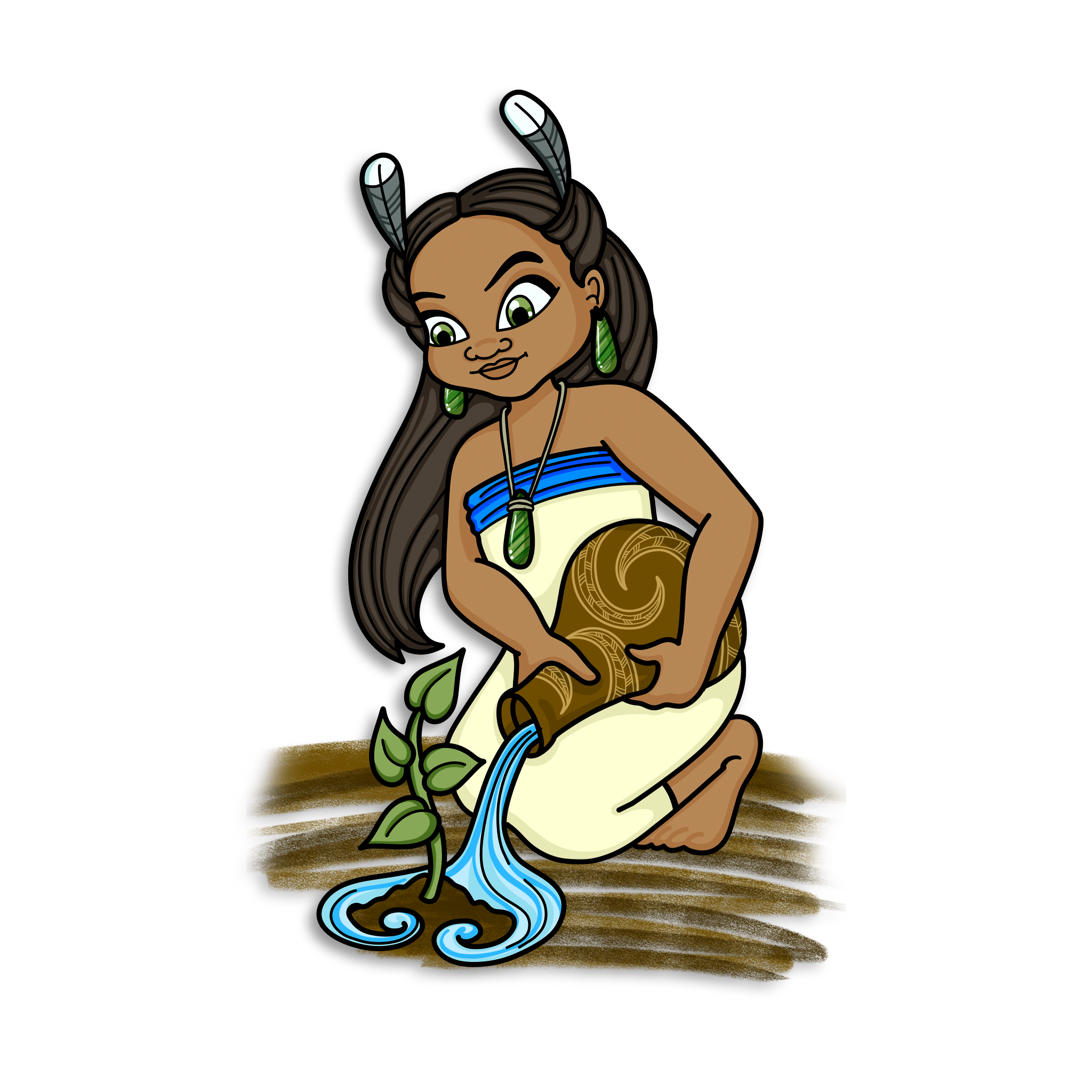 Hine-rau-whārangi: The Lady of Growth