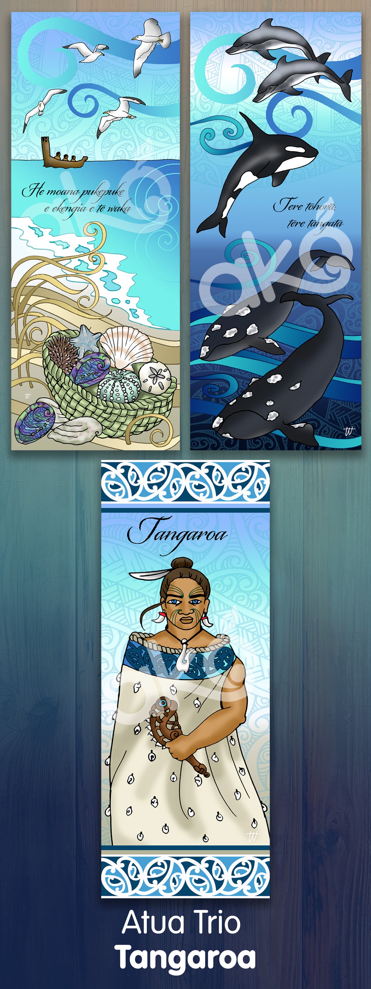 Tangaroa - Outdoor Wall Panel Trio Set