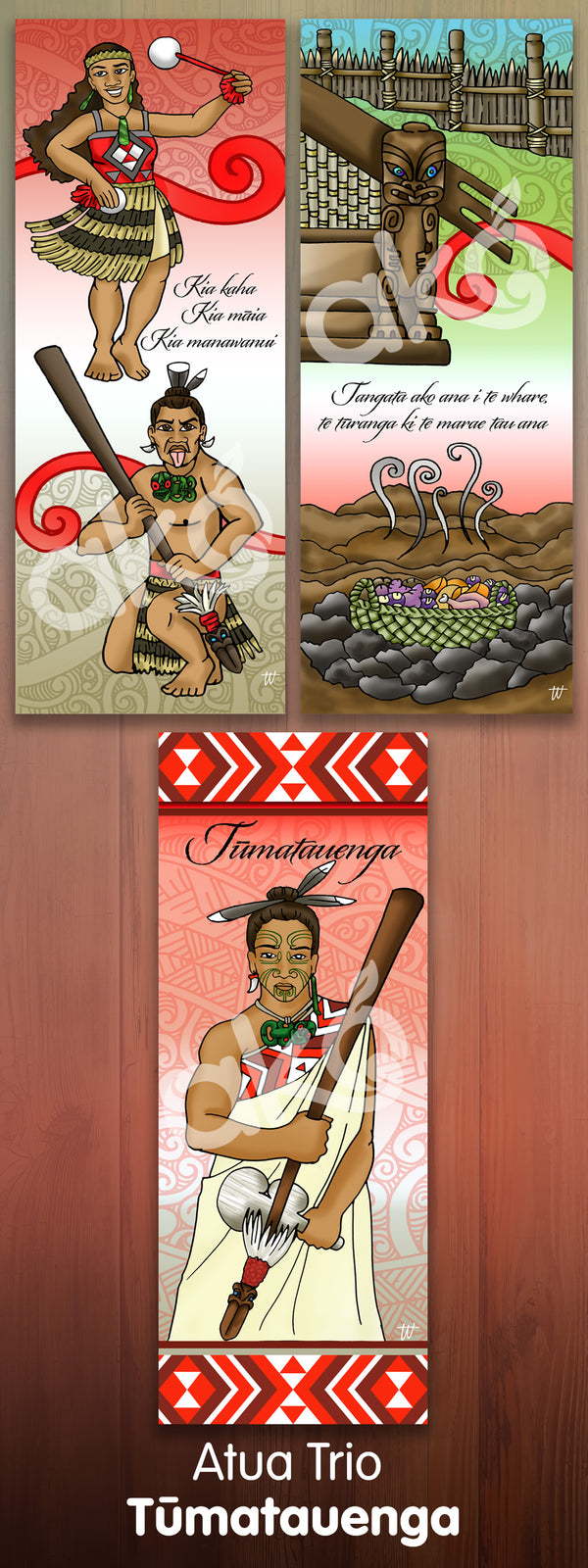 Tūmatauenga - Outdoor Wall Panel Trio Set