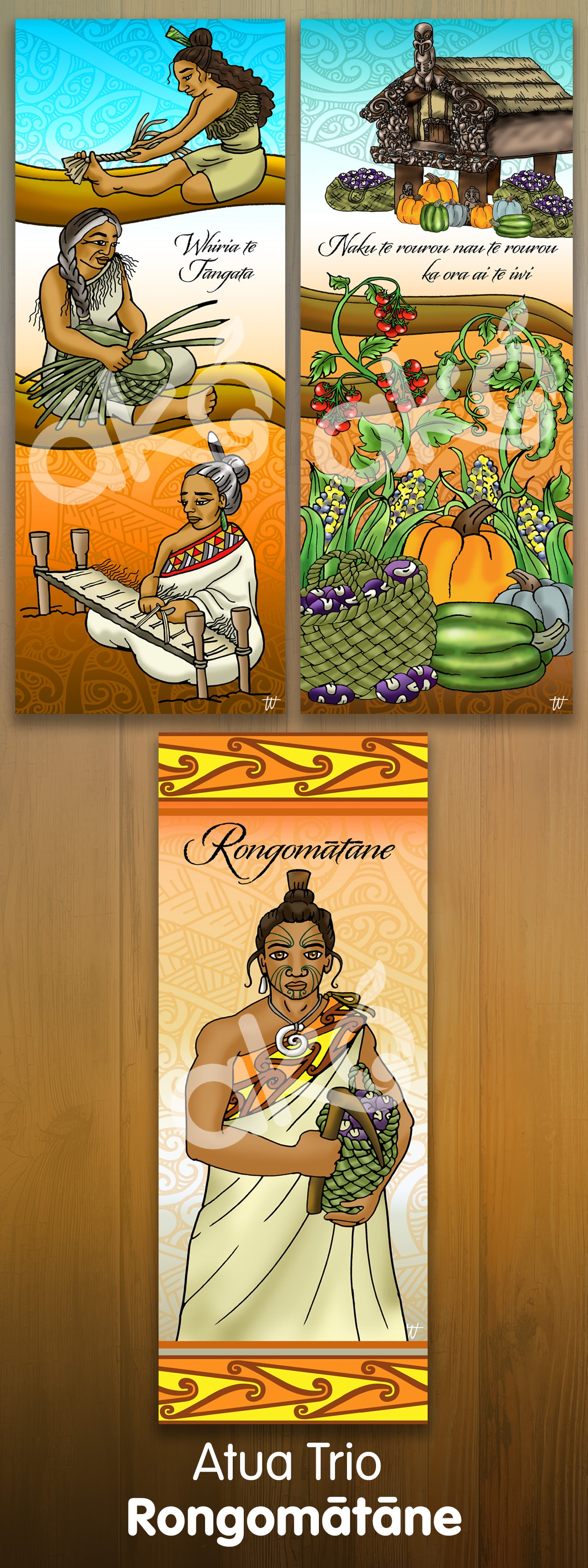 Rongomātane - Outdoor Wall Panel Trio Set