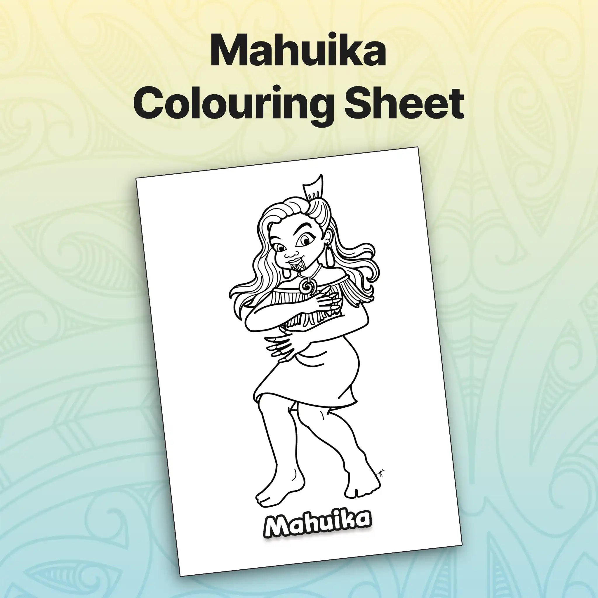 Mahuika Colouring Sheet