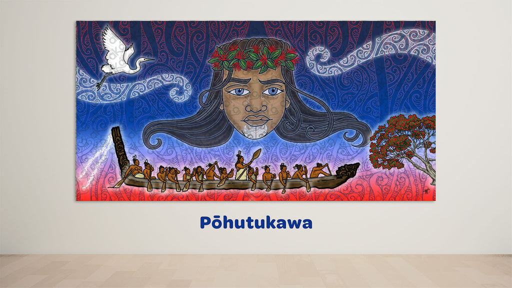 Matariki Mural - Pōhutukawa