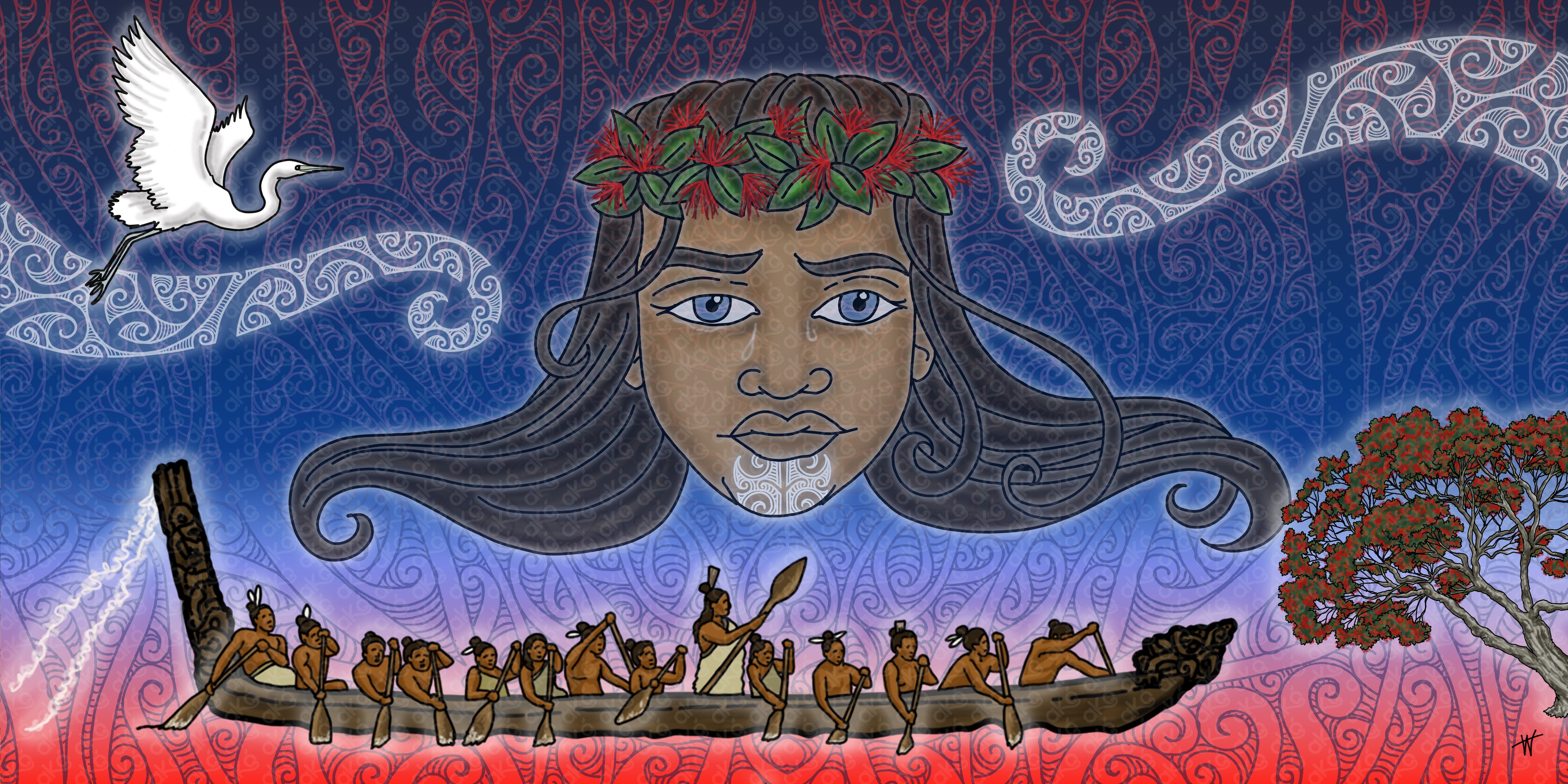 Matariki Mural - Pōhutukawa