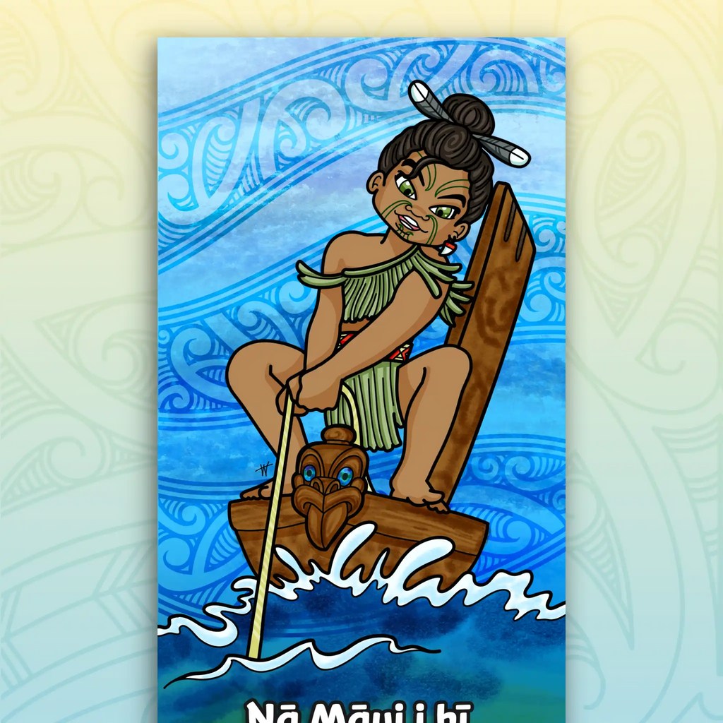 Māui and the Fish Outdoor Art Panel