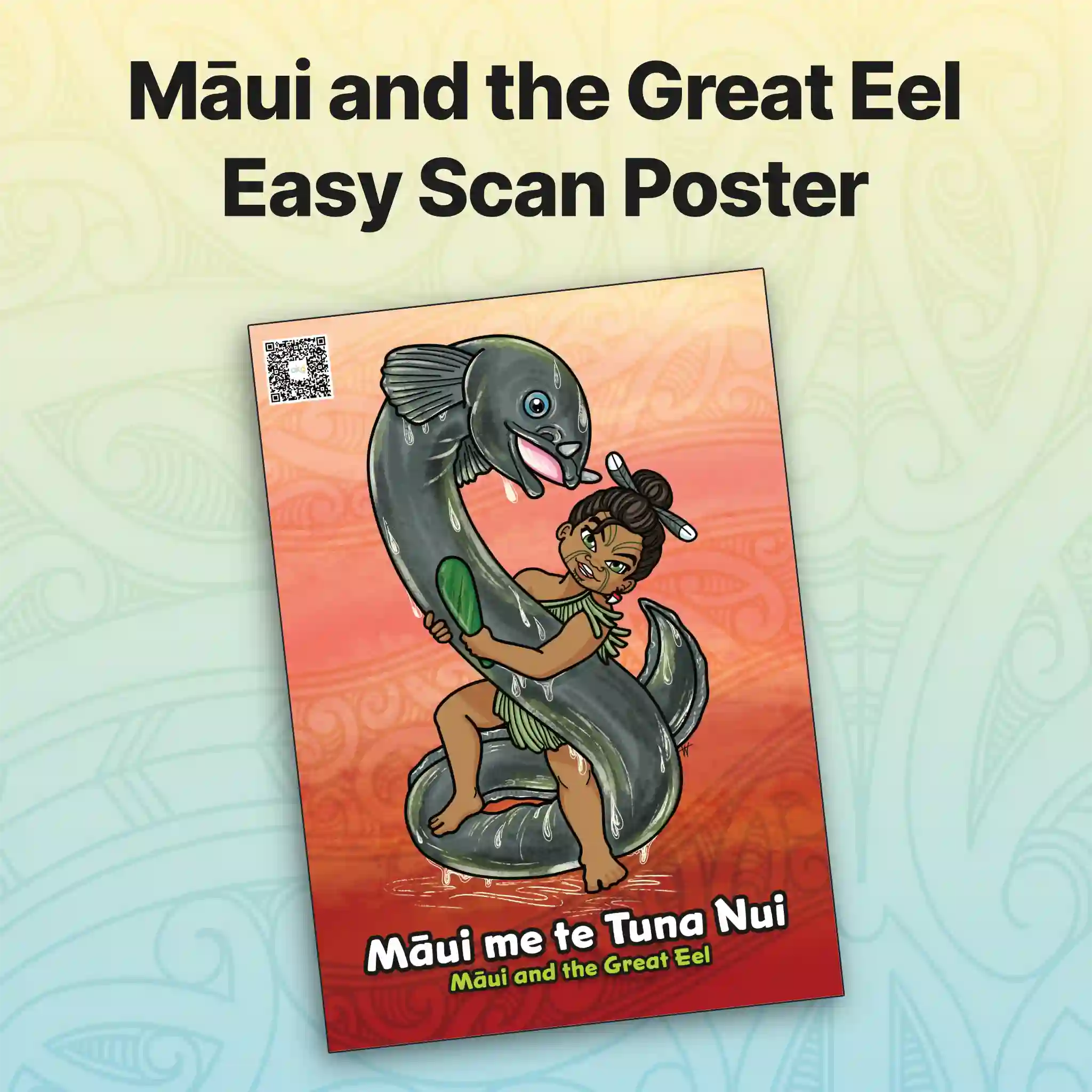 Māui and the Great Eel Easy Scan Poster