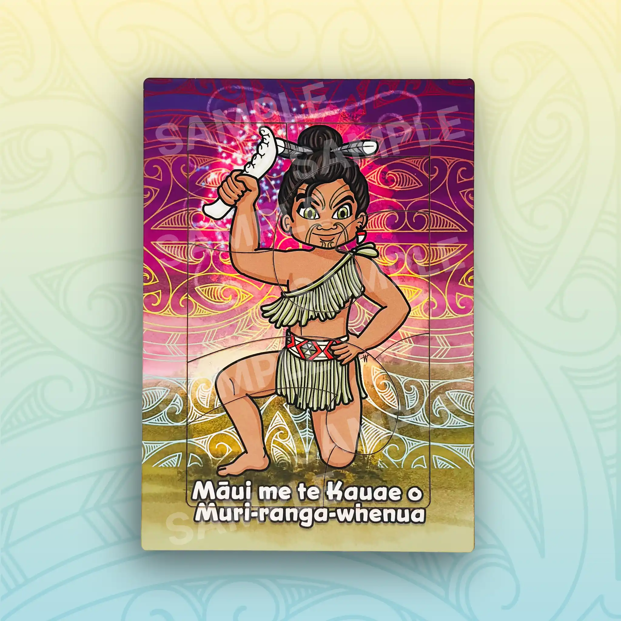 Māui me te Kauae o Muri-ranga-whenua Printed Puzzle