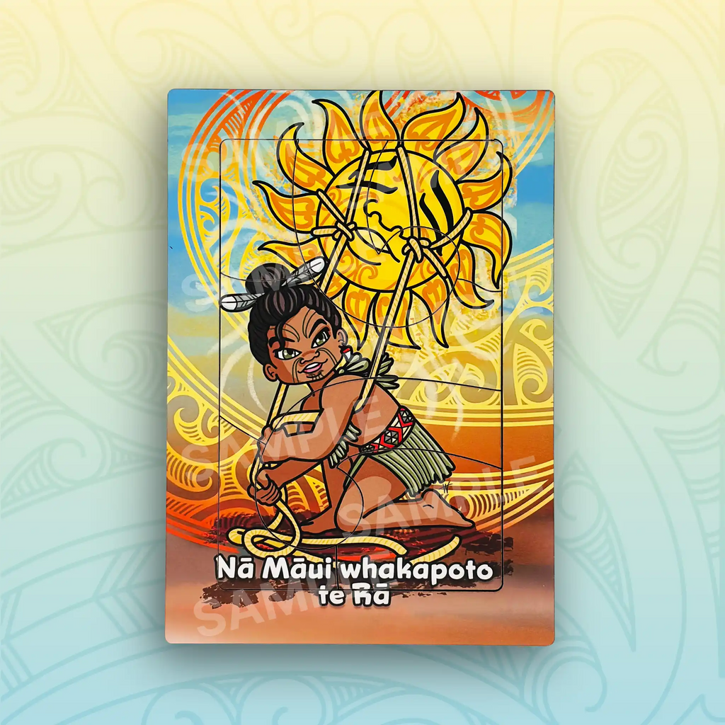 Nā Māui whakapoto te Rā Printed Puzzle