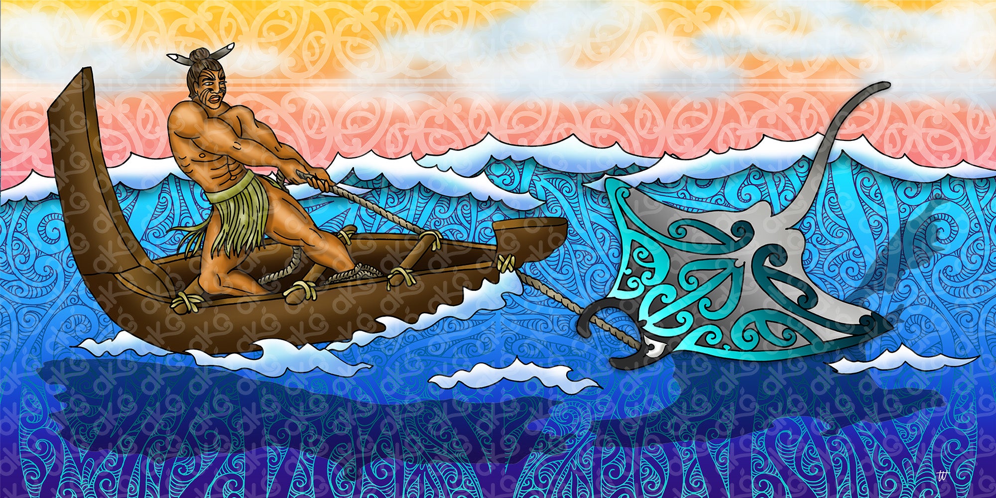 Māui and the Great Fish Māui Mural