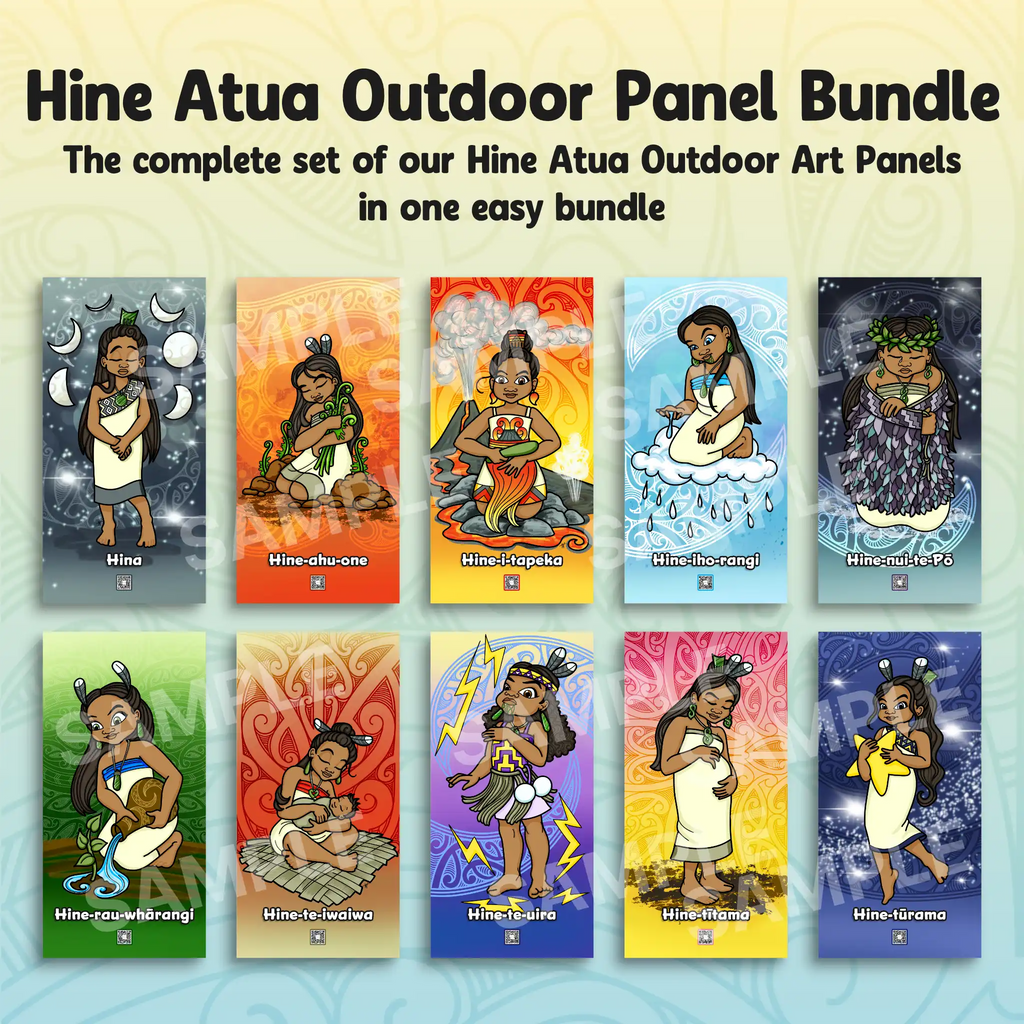 Hine Atua Outdoor Art Panels Complete Bundle