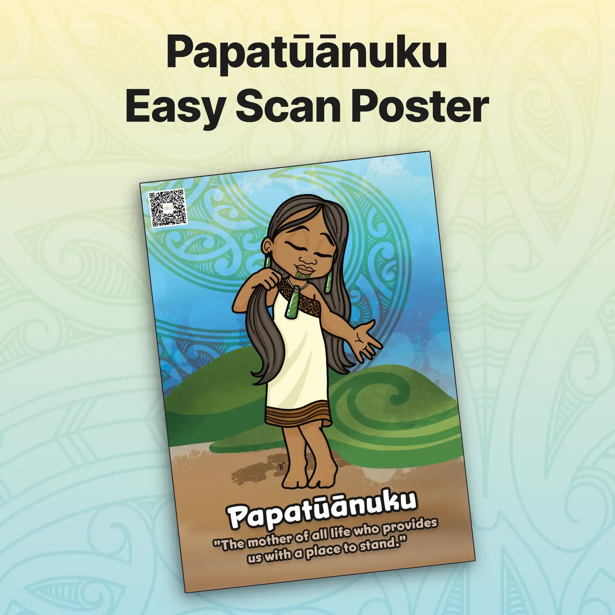 Papatūānuku Easy Scan Poster