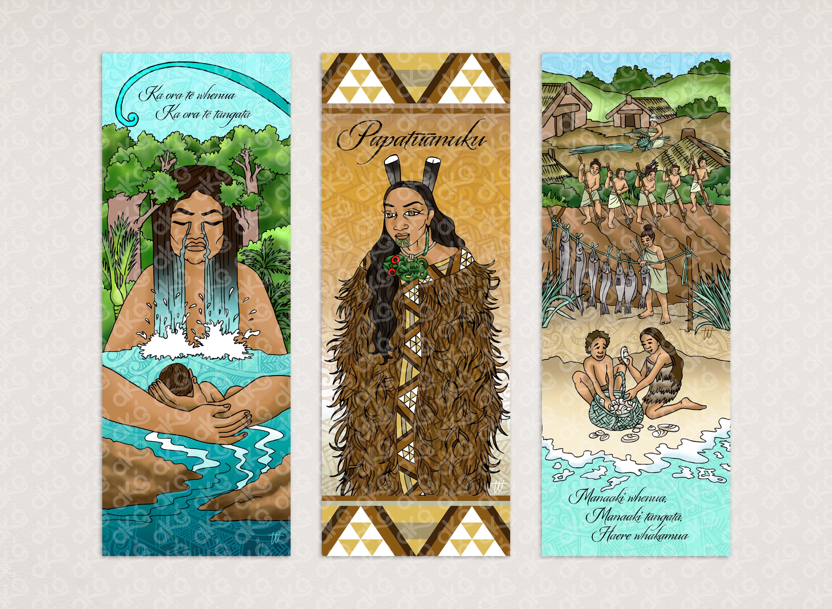 Papatūānuku - Outdoor Wall Panel Trio Set