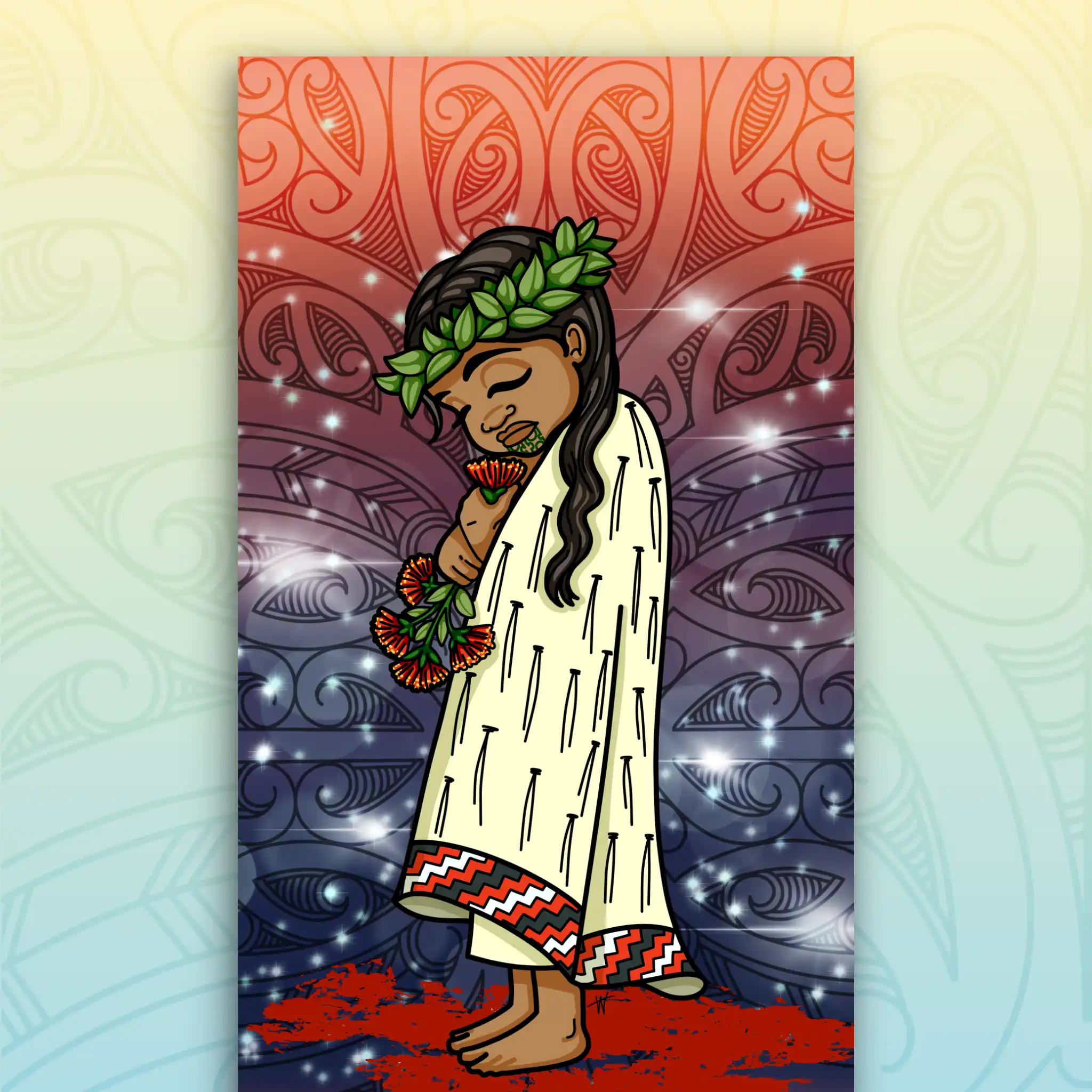 Pōhutukawa Outdoor Art Panel