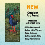 Pūkeko in swamp Outdoor Art Panel