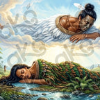 Rangi and Papa Outdoor Art Panel