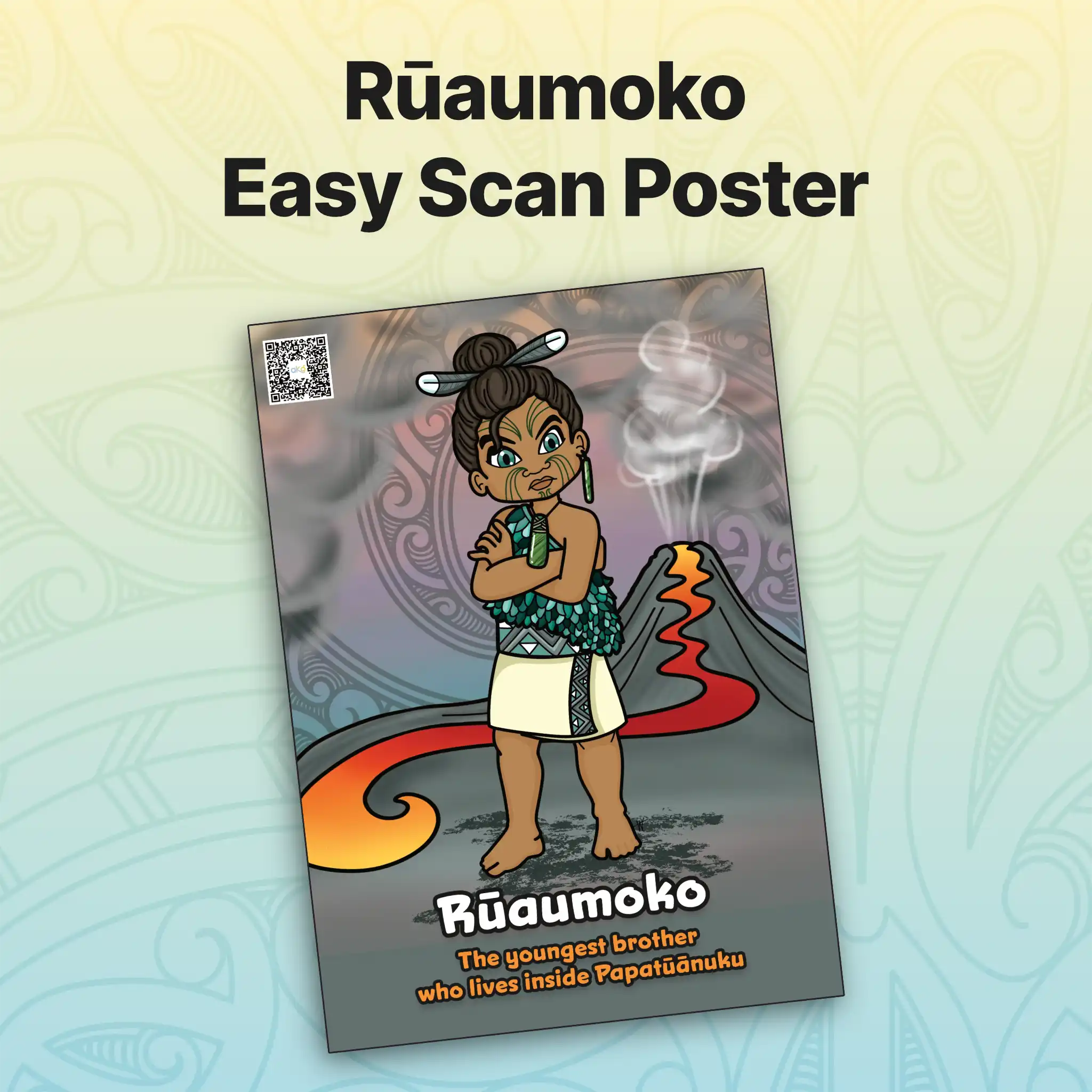 Rūaumoko Easy Scan Poster
