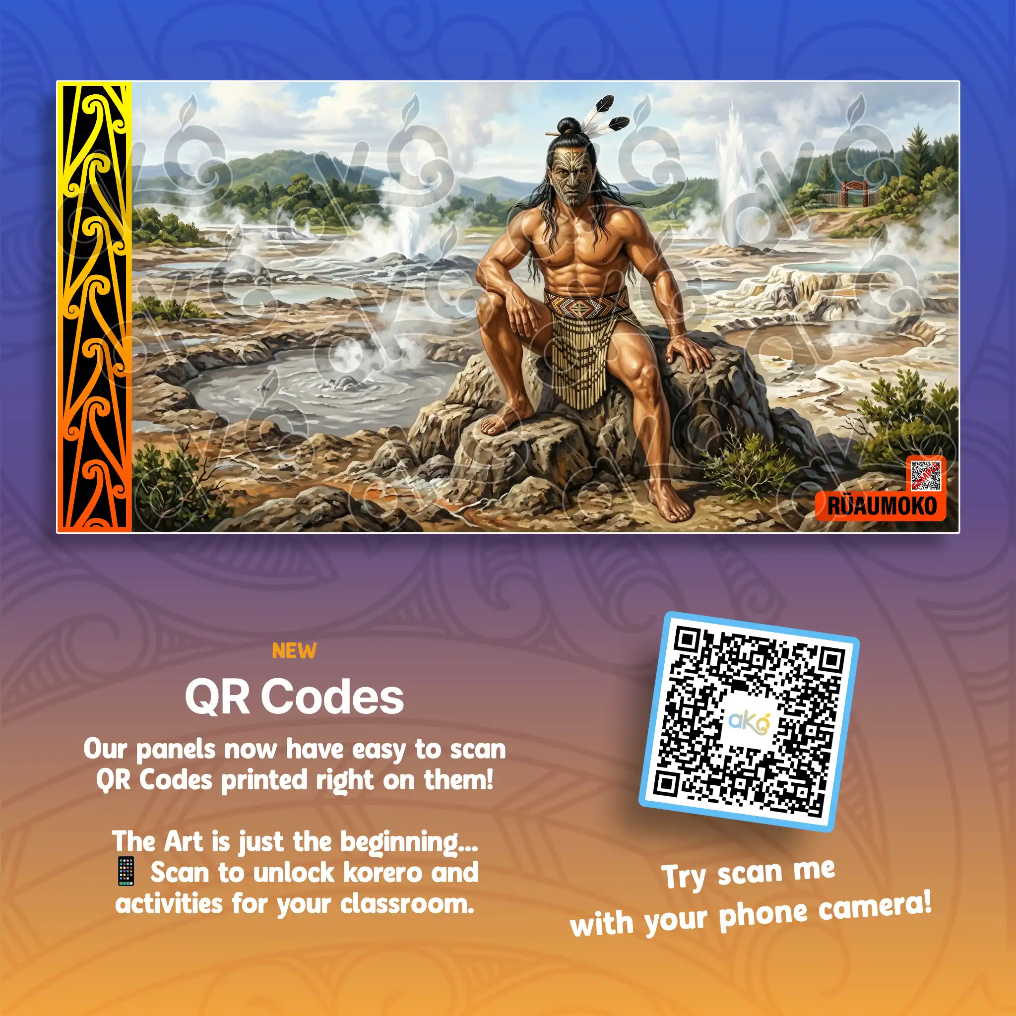 Rūaumoko Outdoor Art Panel