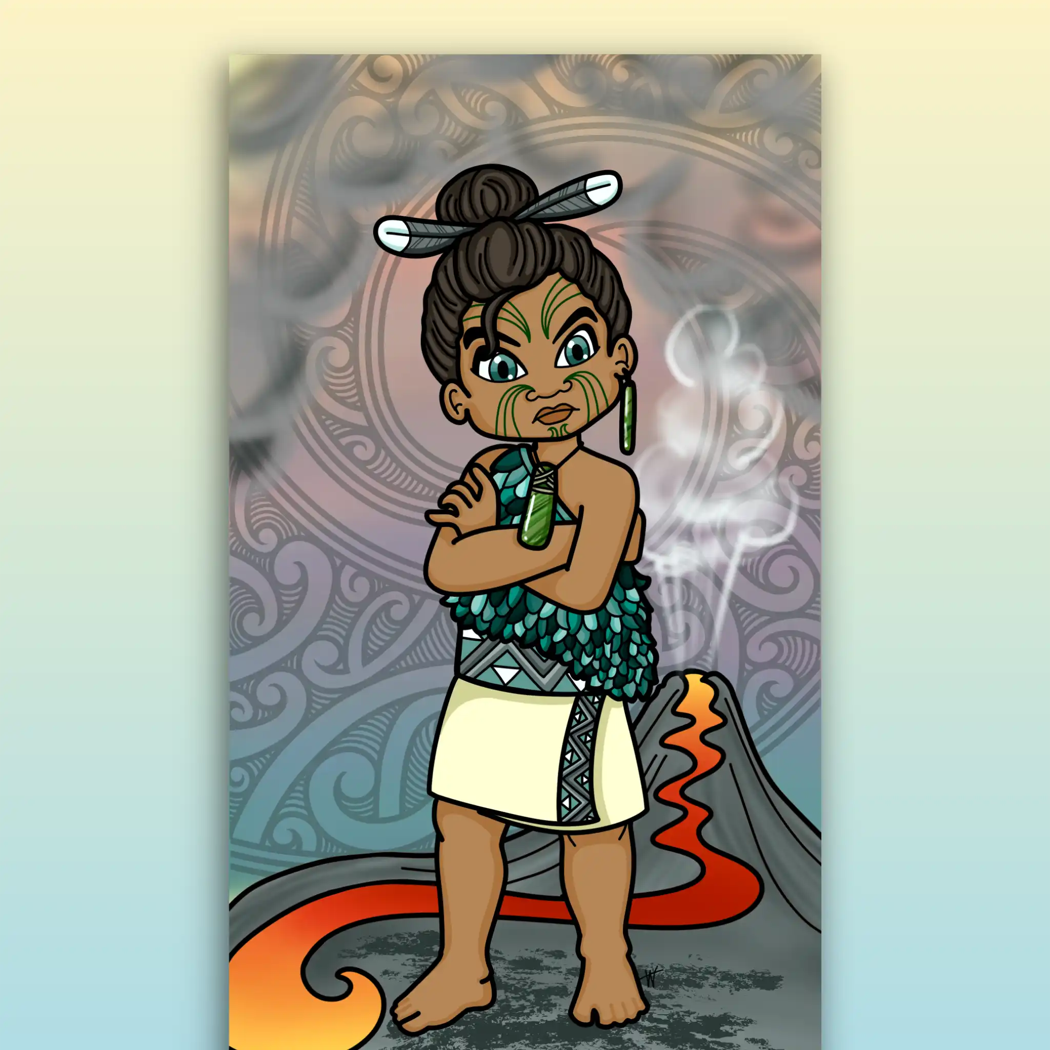 Rūaumoko Outdoor Art Panel