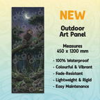 Ruru the night watcher Outdoor Art Panel