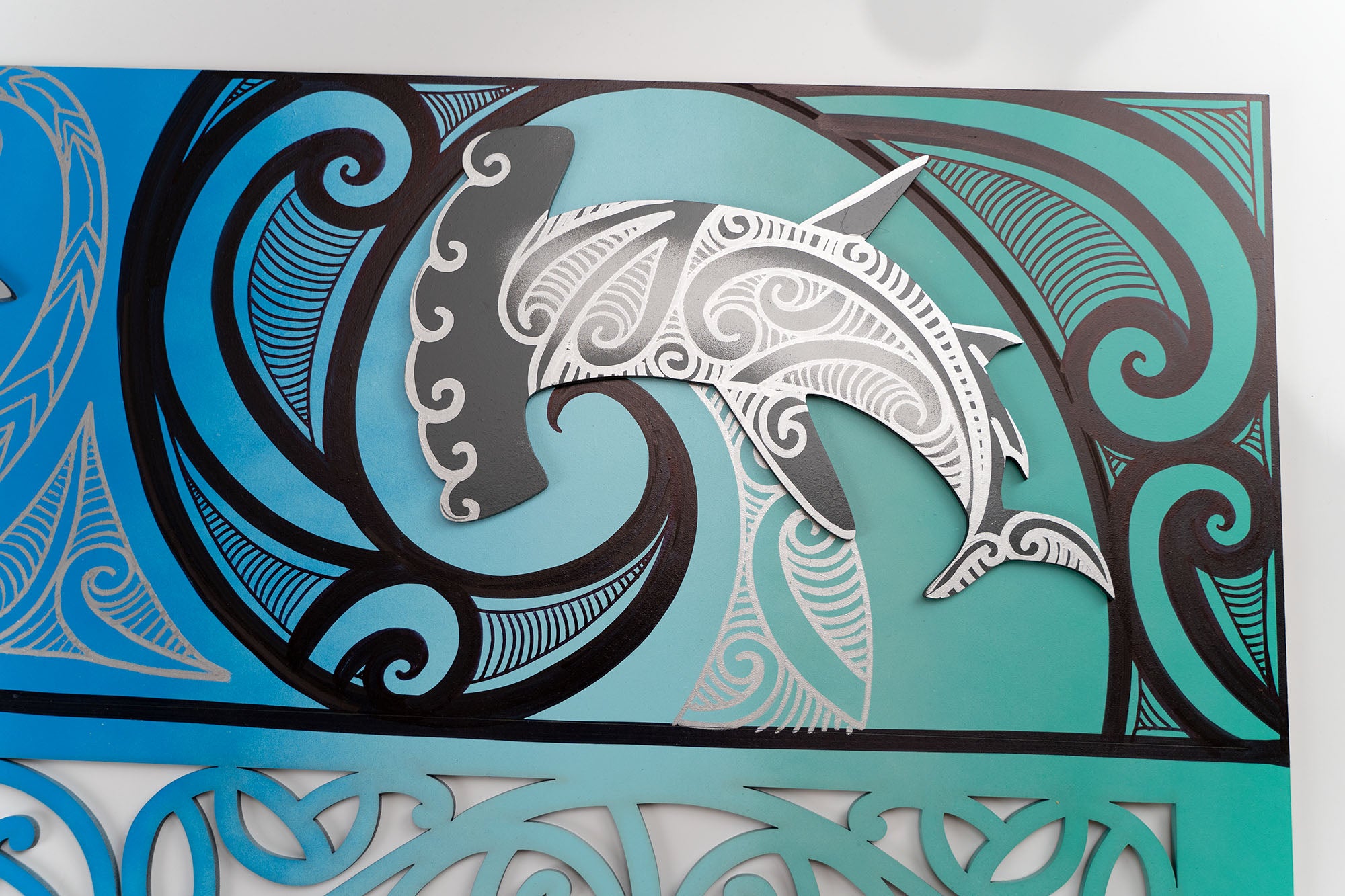 Shark Panel - Purple & Green Gradient