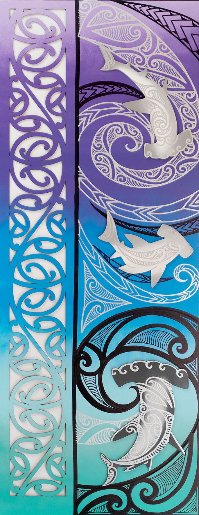 Shark Panel - Purple & Green Gradient