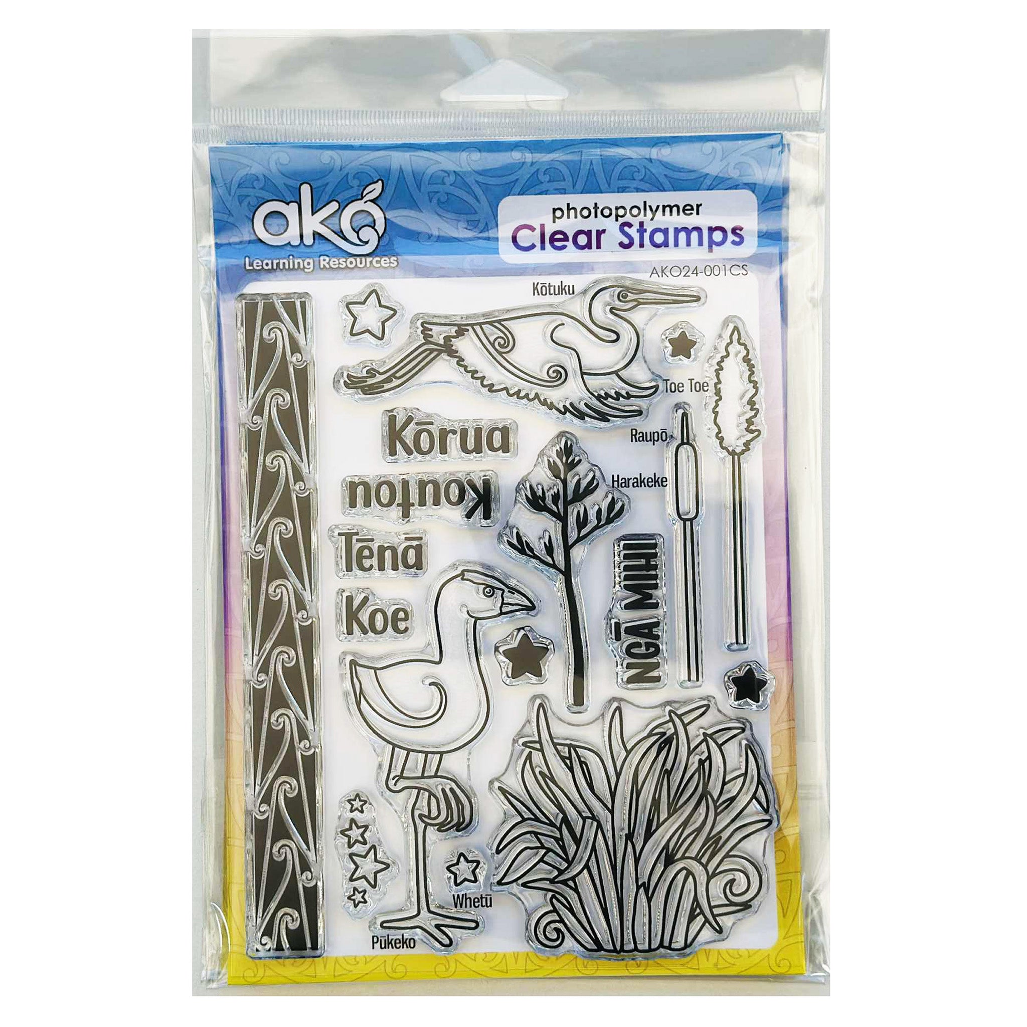 Pūkeko Clear Stamp Set