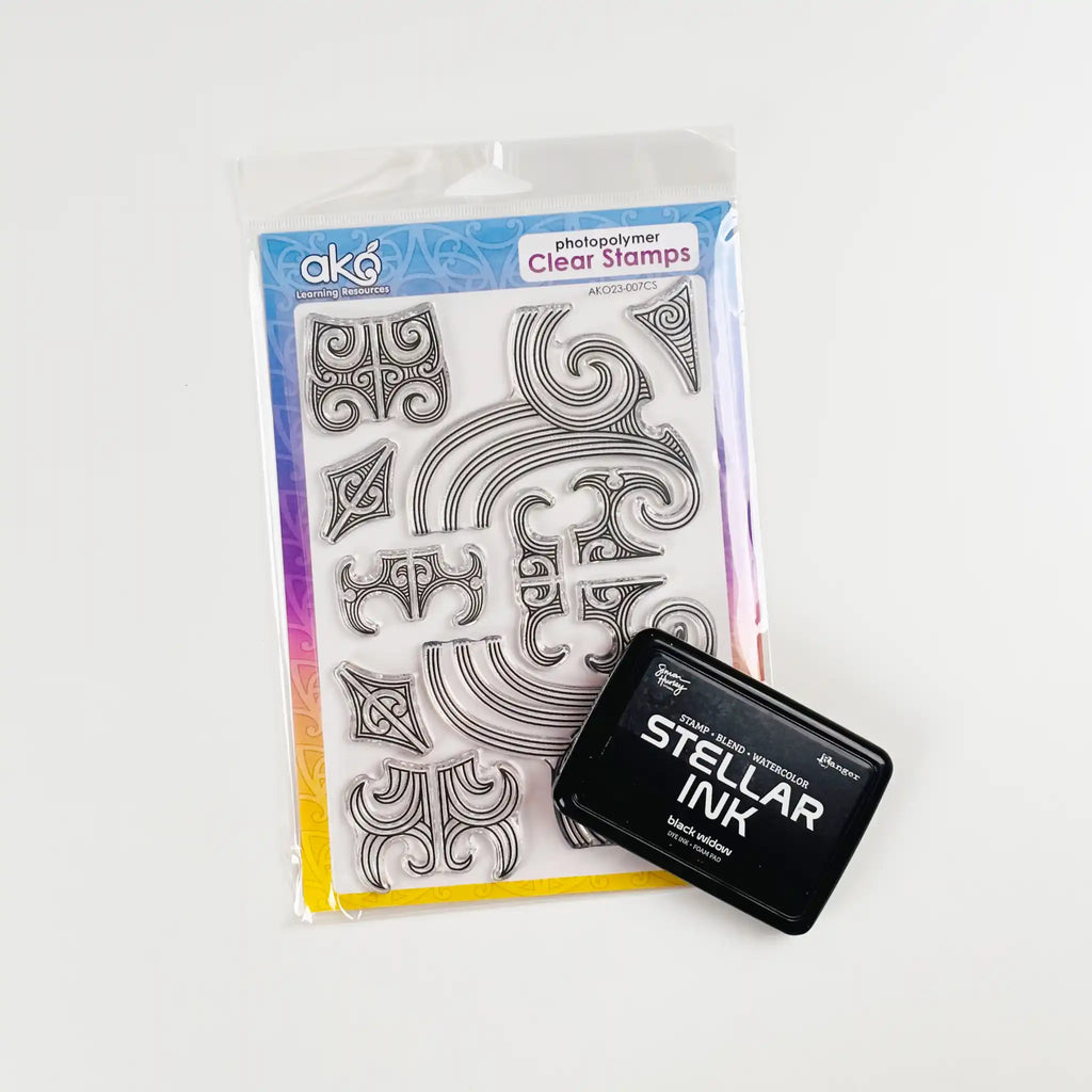 Tā Moko Clear Stamp Set - Pre Order
