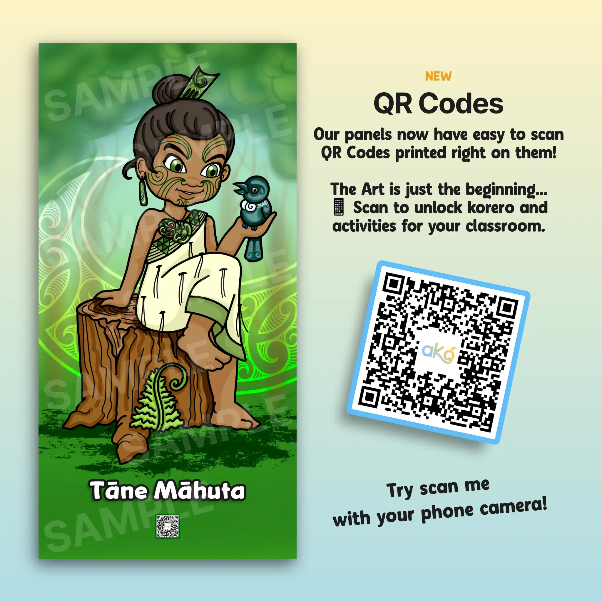 Tāne Māhuta Outdoor Art Panel