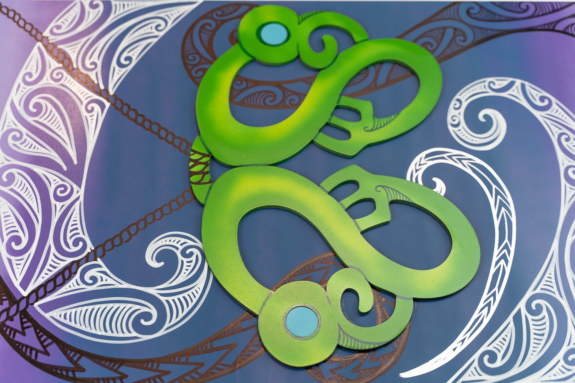 Taonga Panel - Purple & Blue Gradient V2