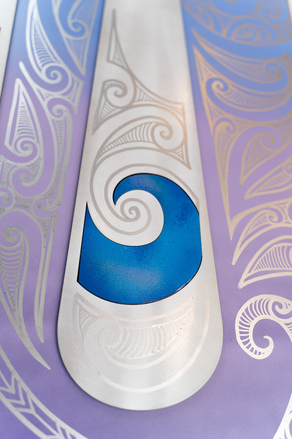 Taonga Panel - White & Silver