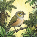 Tauhou garden visitor Outdoor Art Panel