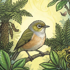 Tauhou garden visitor Outdoor Art Panel