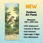 Tauhou garden visitor Outdoor Art Panel