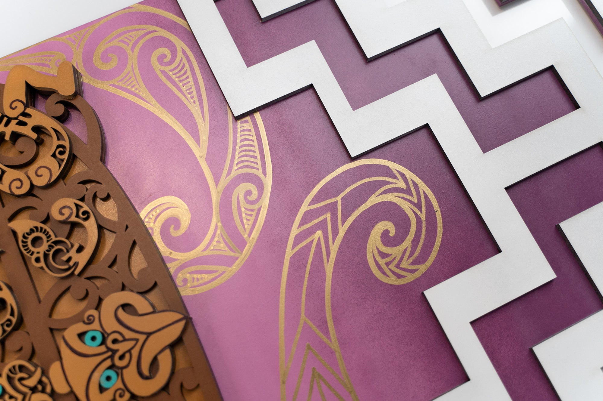 Tiki Panel - Gold Pattern