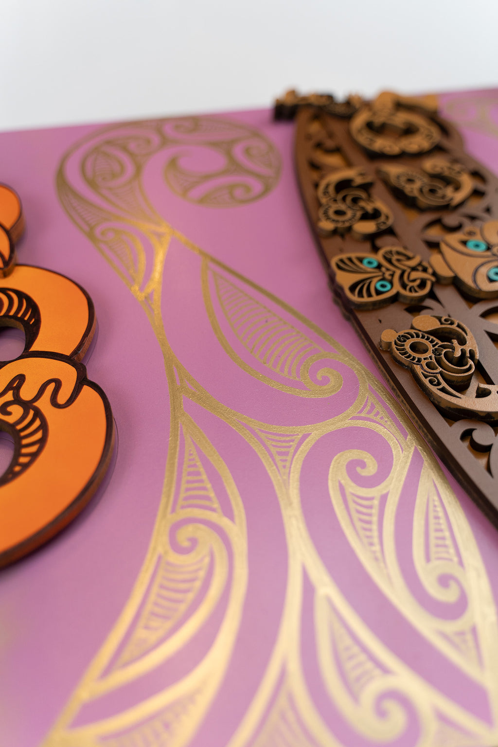 Tiki Panel - Gold Pattern