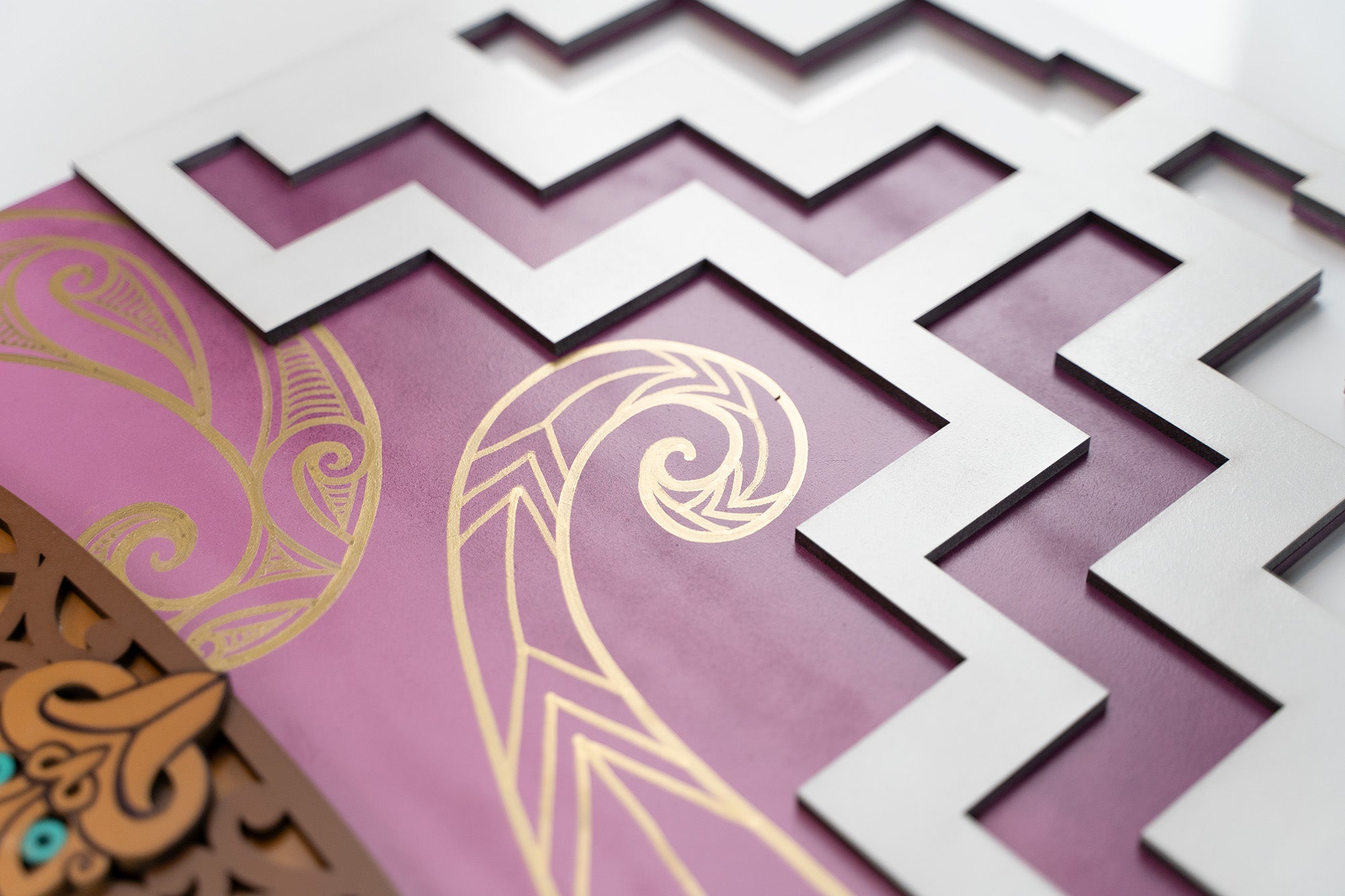 Tiki Panel - Gold Pattern