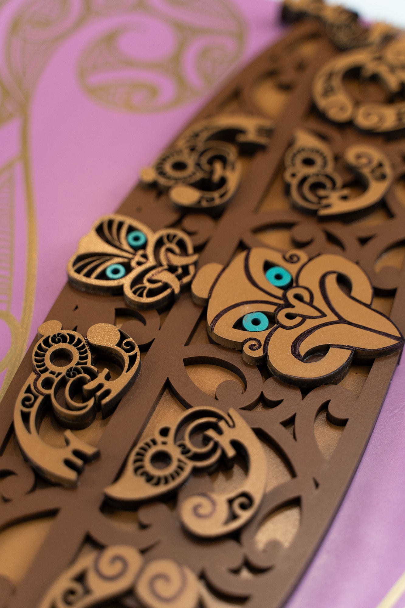 Tiki Panel - Gold Pattern