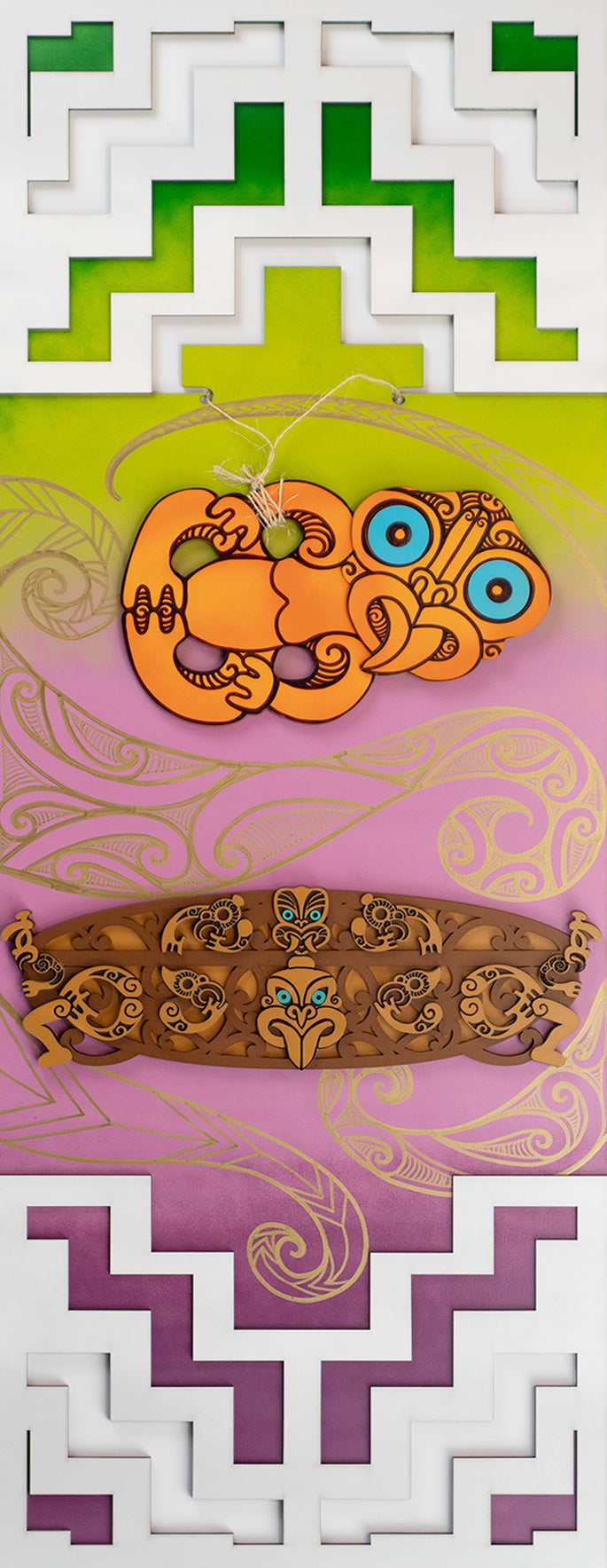 Tiki Panel - Gold Pattern