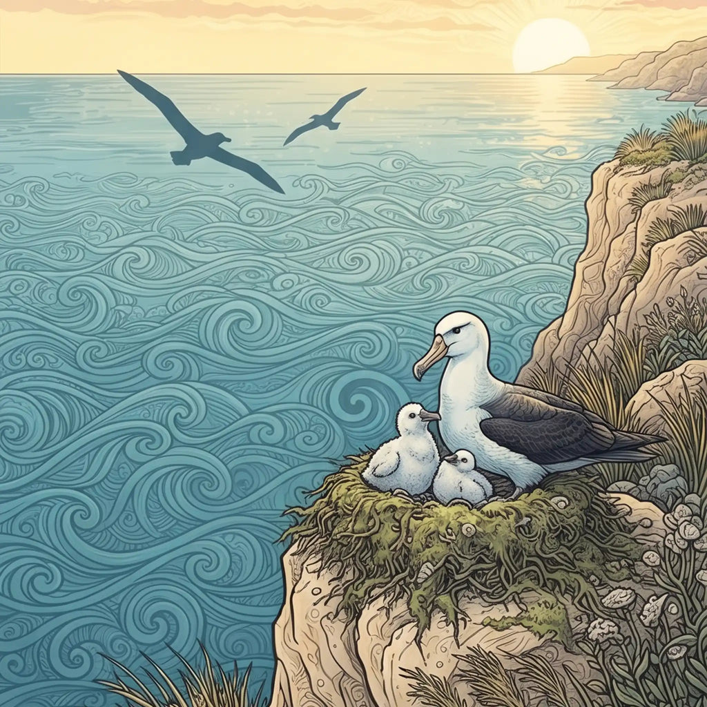 Toroa cliff nest Outdoor Art Panel