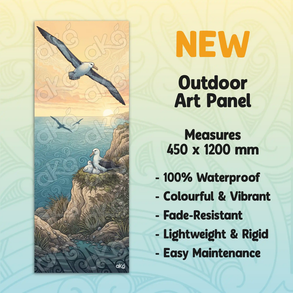 Toroa cliff nest Outdoor Art Panel