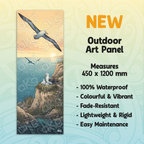 Toroa cliff nest Outdoor Art Panel