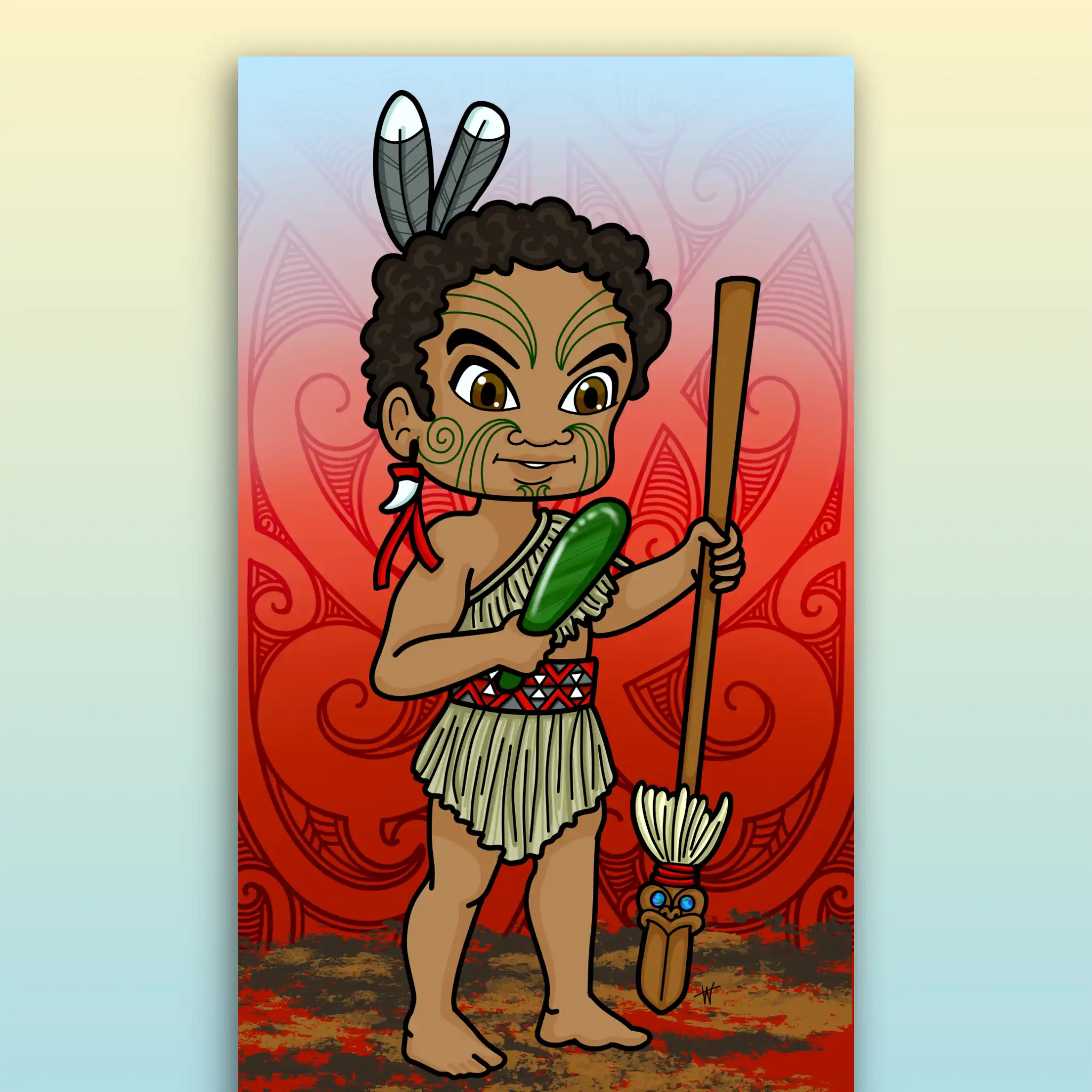 Tūmatauenga Outdoor Art Panel