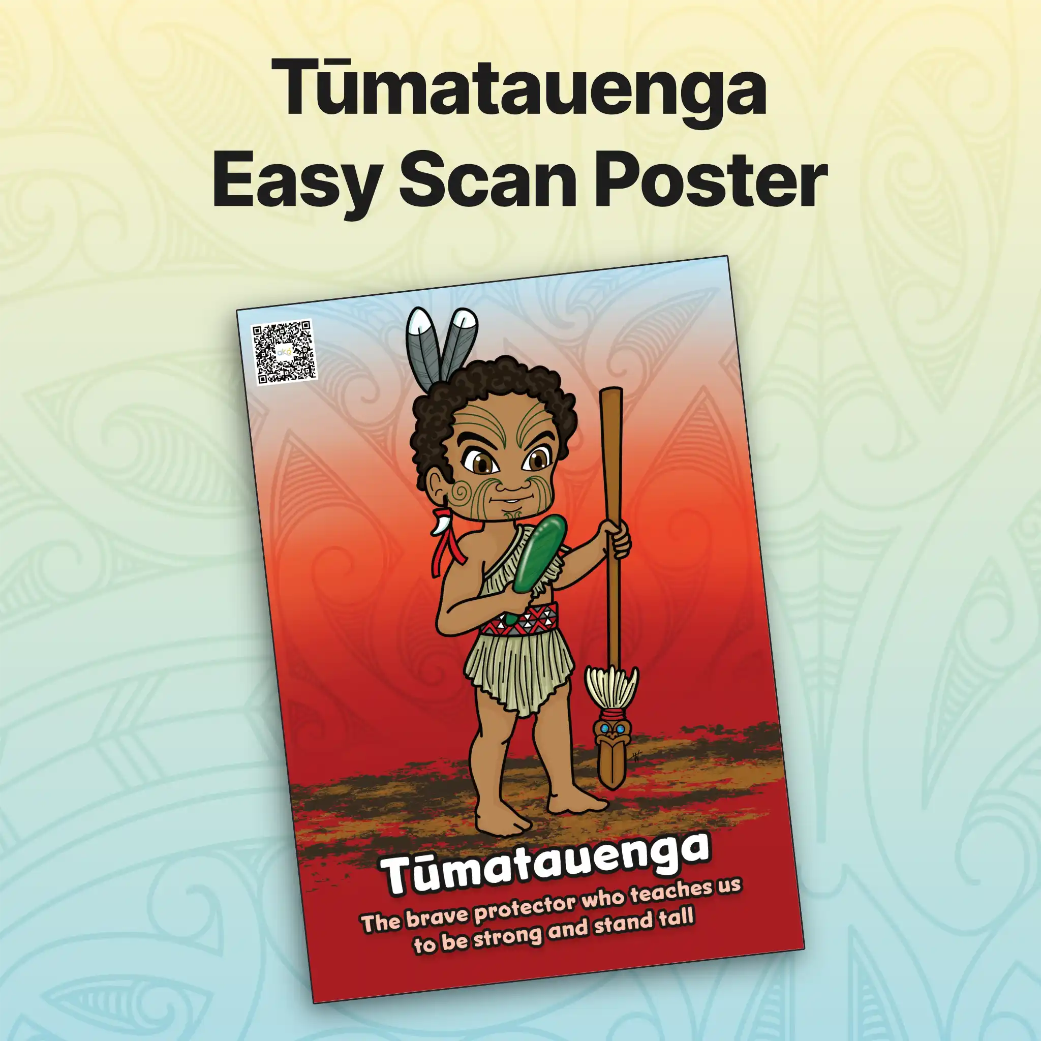 Tūmatauenga Easy Scan Poster