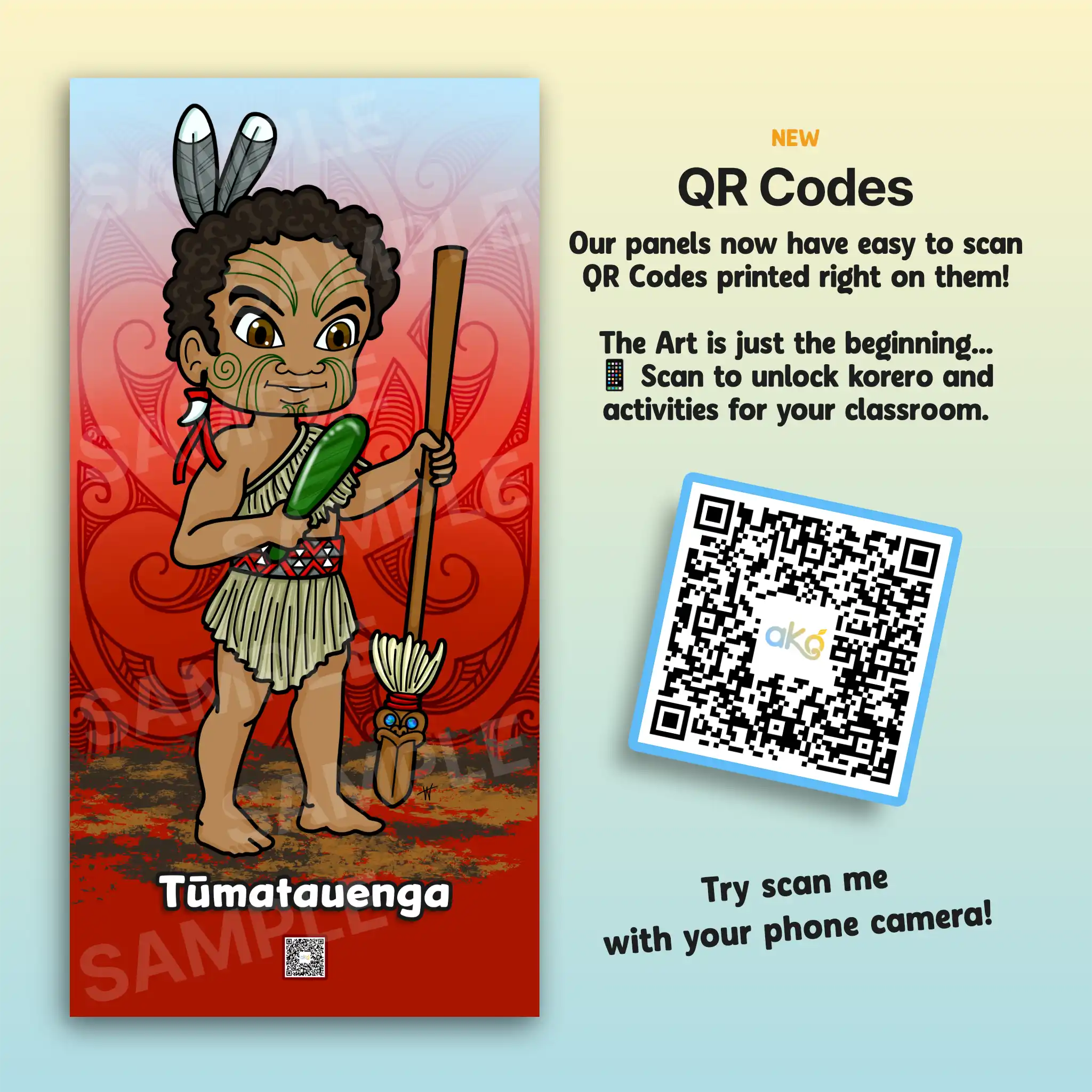 Tūmatauenga Outdoor Art Panel