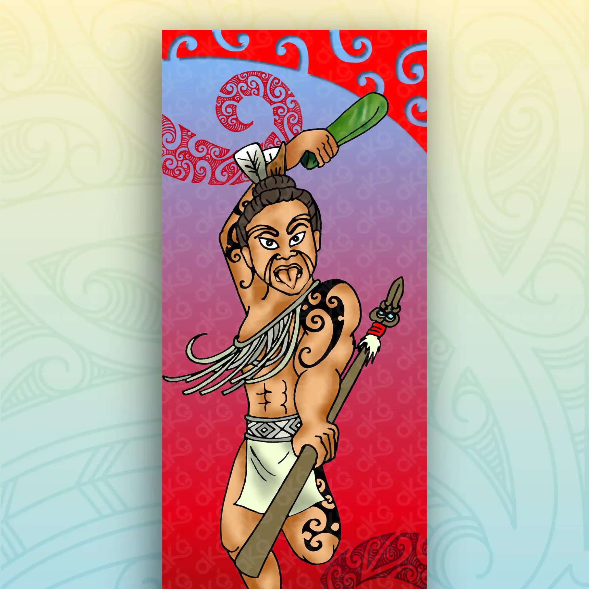 Atua Wall Panel - Tūmatauenga