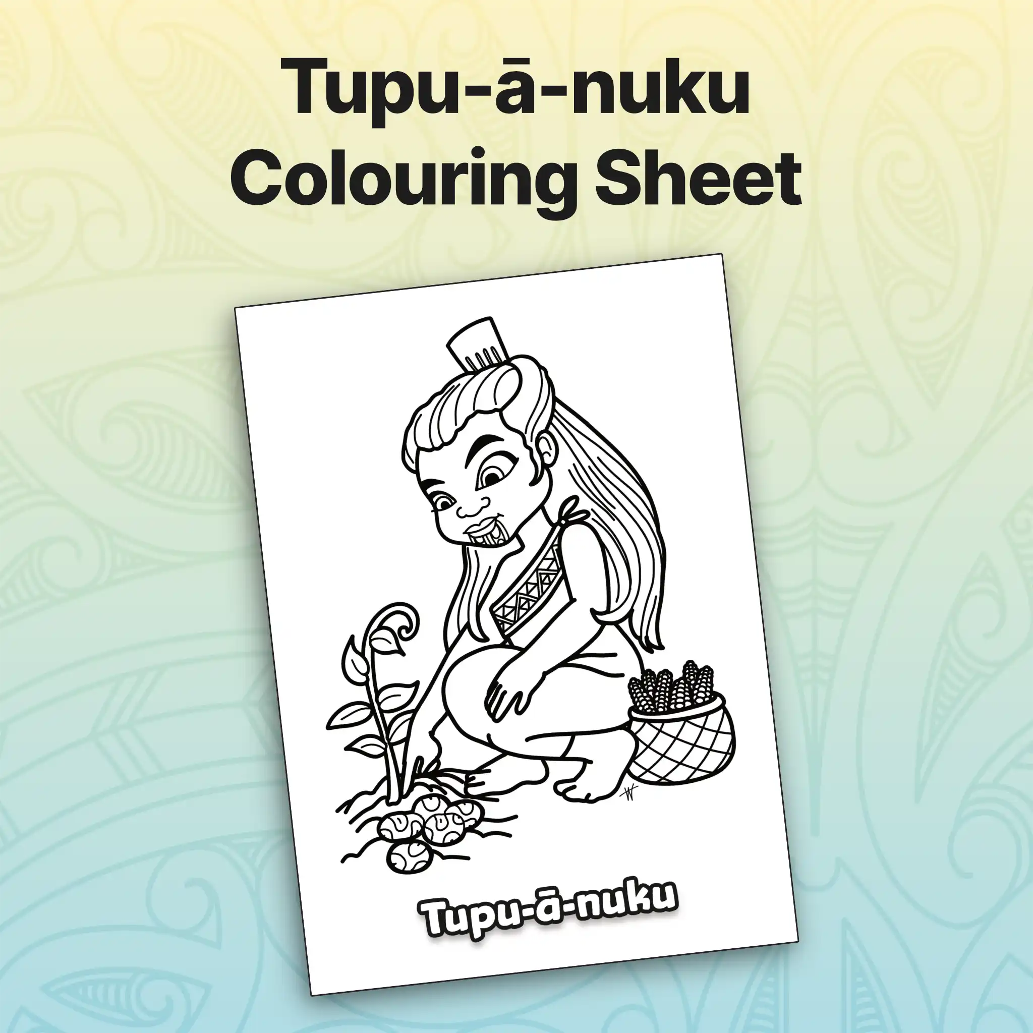 Tupu-ā-nuku Colouring Sheet